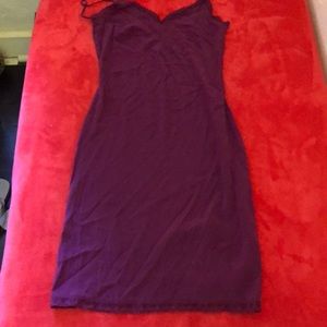Silk maroon dress